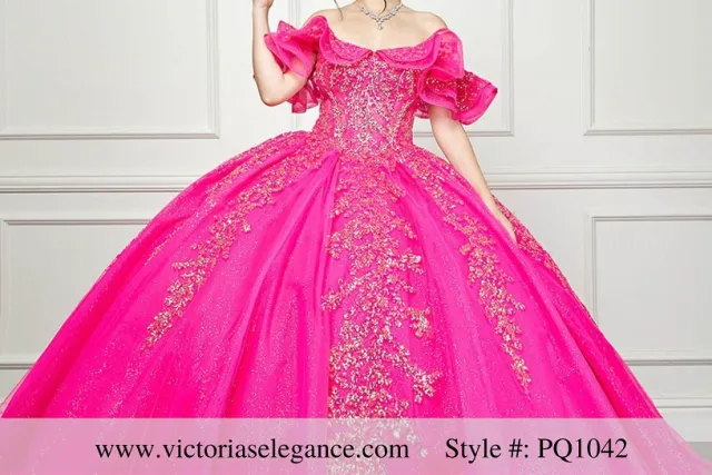 hot pink quinceanera dress