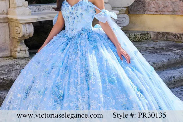 light blue quinceanera dress