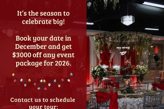 Venezzia Reception Hall december specials