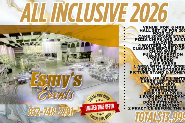 Esmys Events Reception Hall all inclusive hall 2026