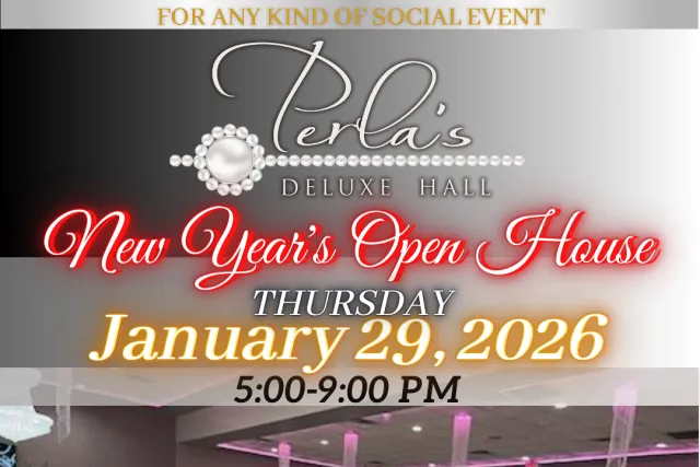 perlas deluxe reception hall open house january 2026