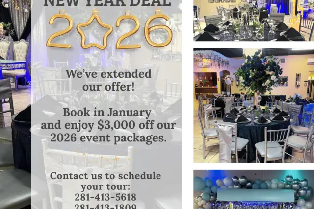 Venezzia Reception Hall january specials