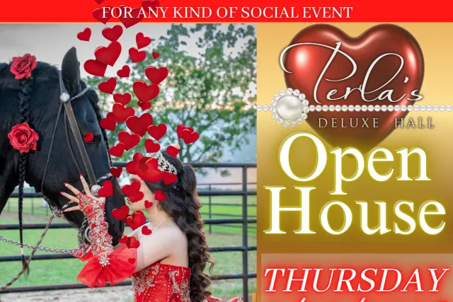 perlas deluxe hall open house thursday feb 19 2026 5pm-9pm