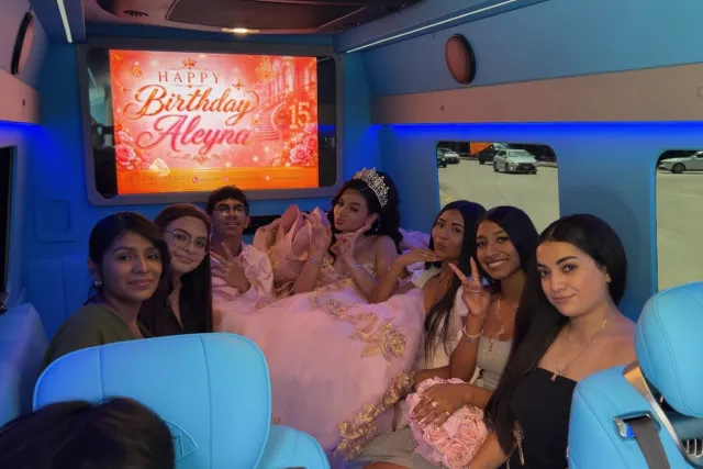 Quinceanera party bus