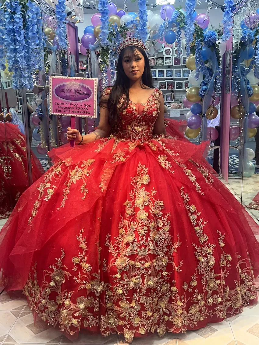 Red Quinceanera Dress