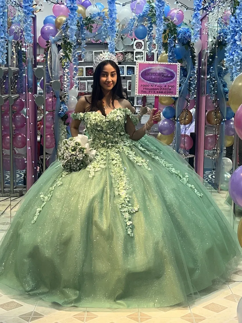 Green Quinceanera Dress