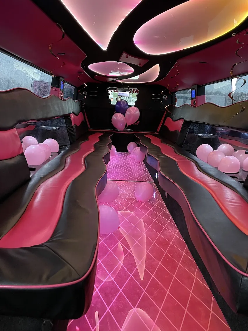 Pink Hummer Interior