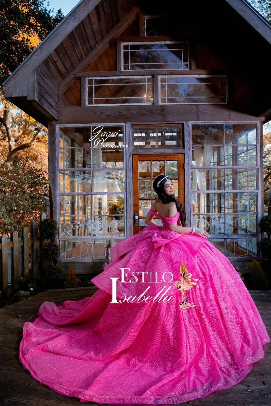 Estilo Isabella Pink Quinceanera Dress