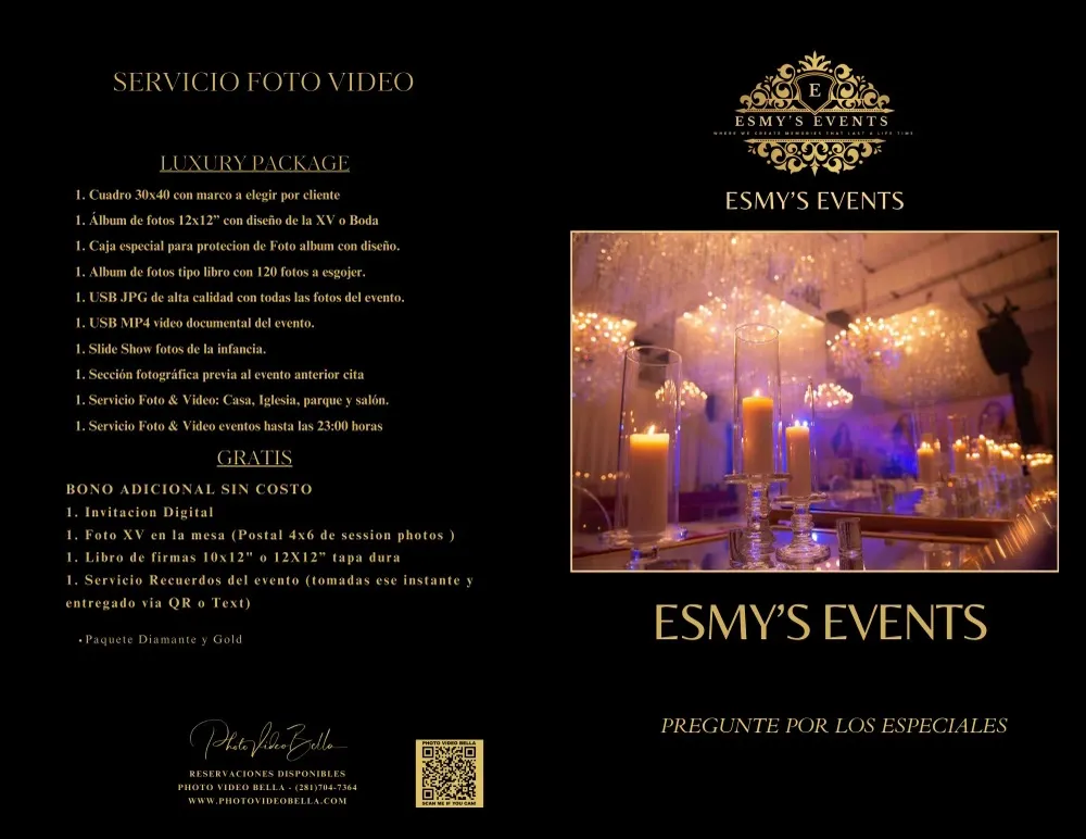 Esmys Events foto-video package