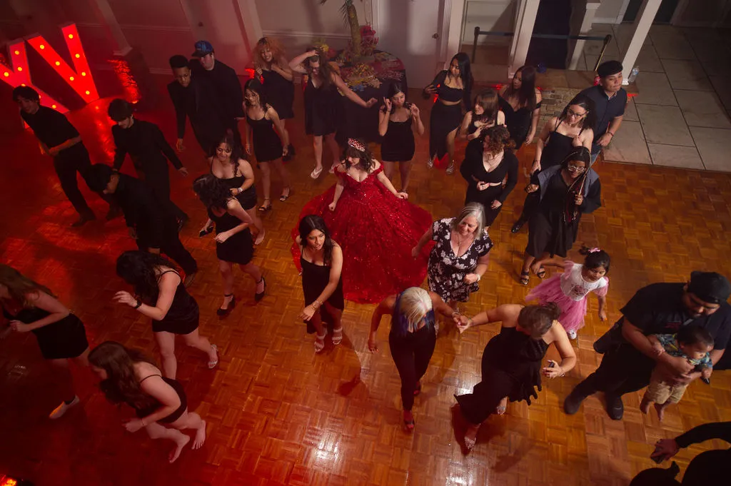 spring chateau quinceanera