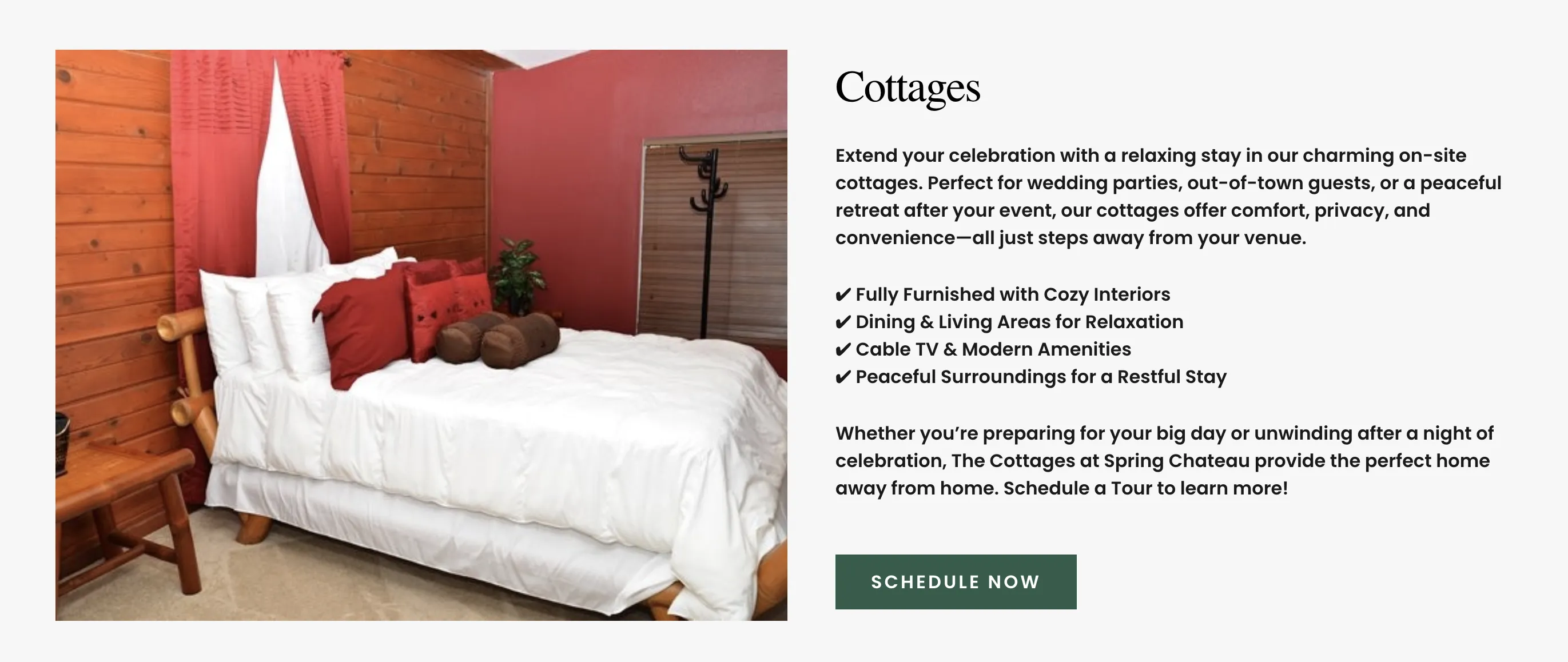 spring chateau cottages