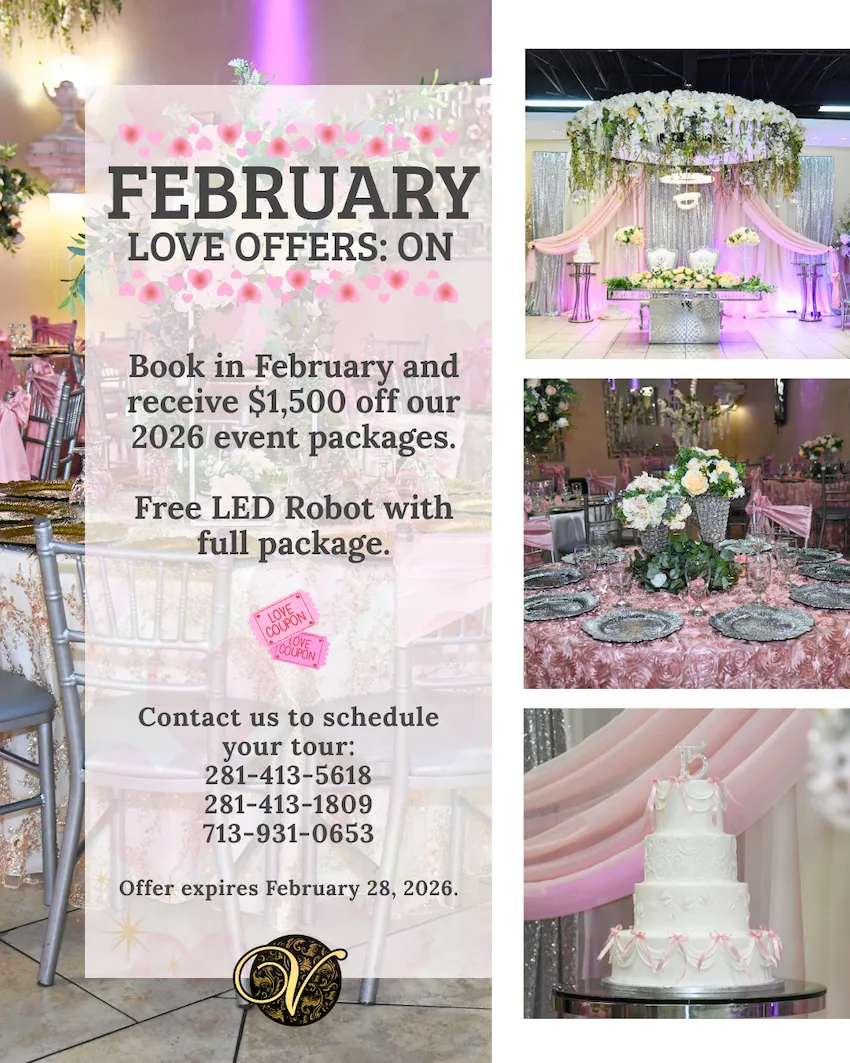 venezzia reception hall feb 2026 specials coupons discounts