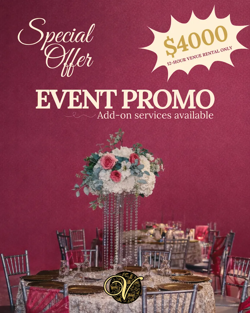 venezzia reception hall feb 2026 specials coupons discounts